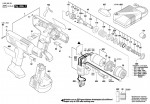 Bosch 0 602 492 432 EXACT 1106 Cordless Screw Driver Spare Parts